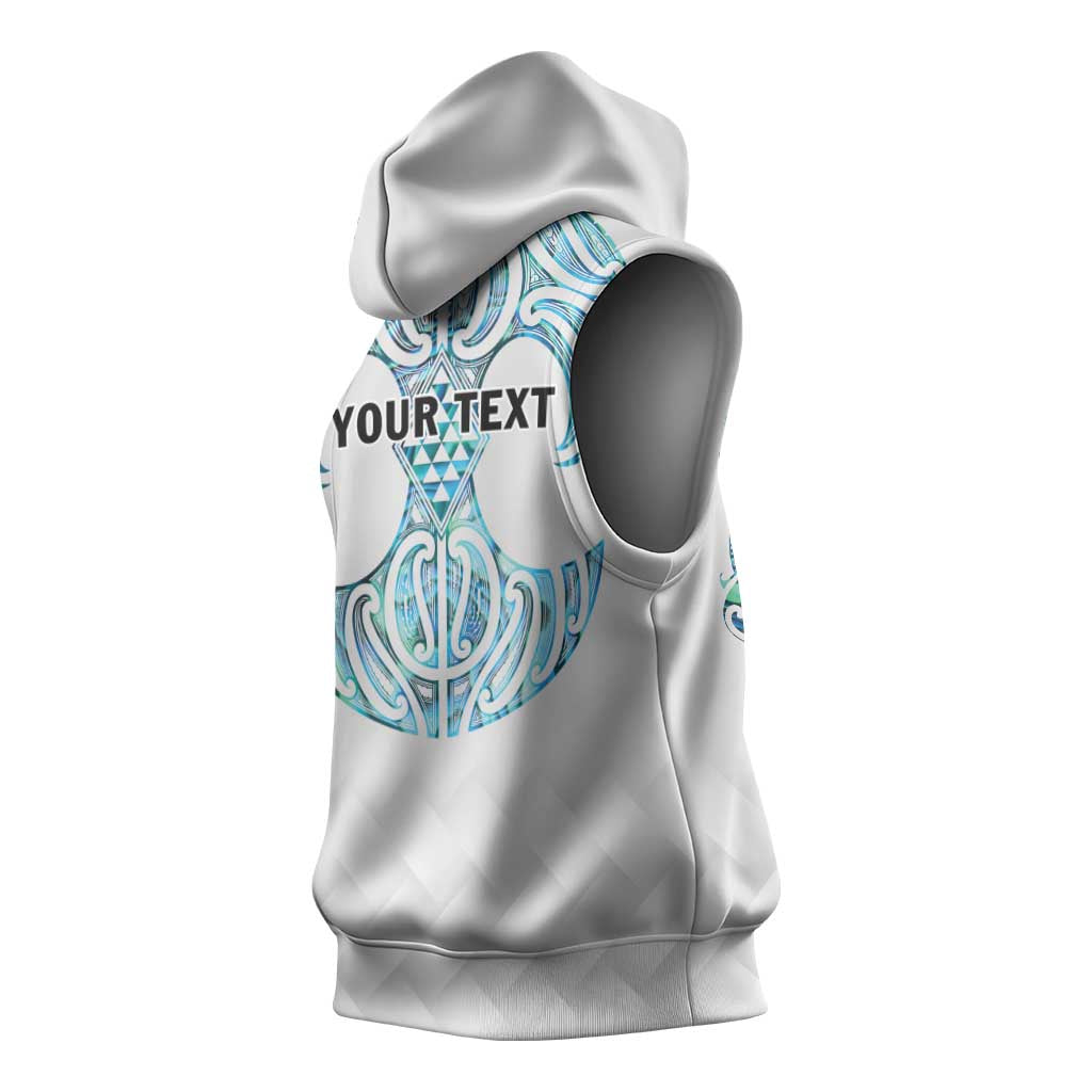 Queensland Maori Kiwi Personalised Sleeveless Hoodie Ma Kakariki Papua Shell Maori Tribal Tattoo LT9 - Polynesian Pride