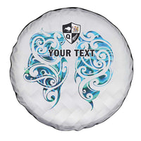 Queensland Maori Kiwi Personalised Spare Tire Cover Ma Kakariki Papua Shell Maori Tribal Tattoo