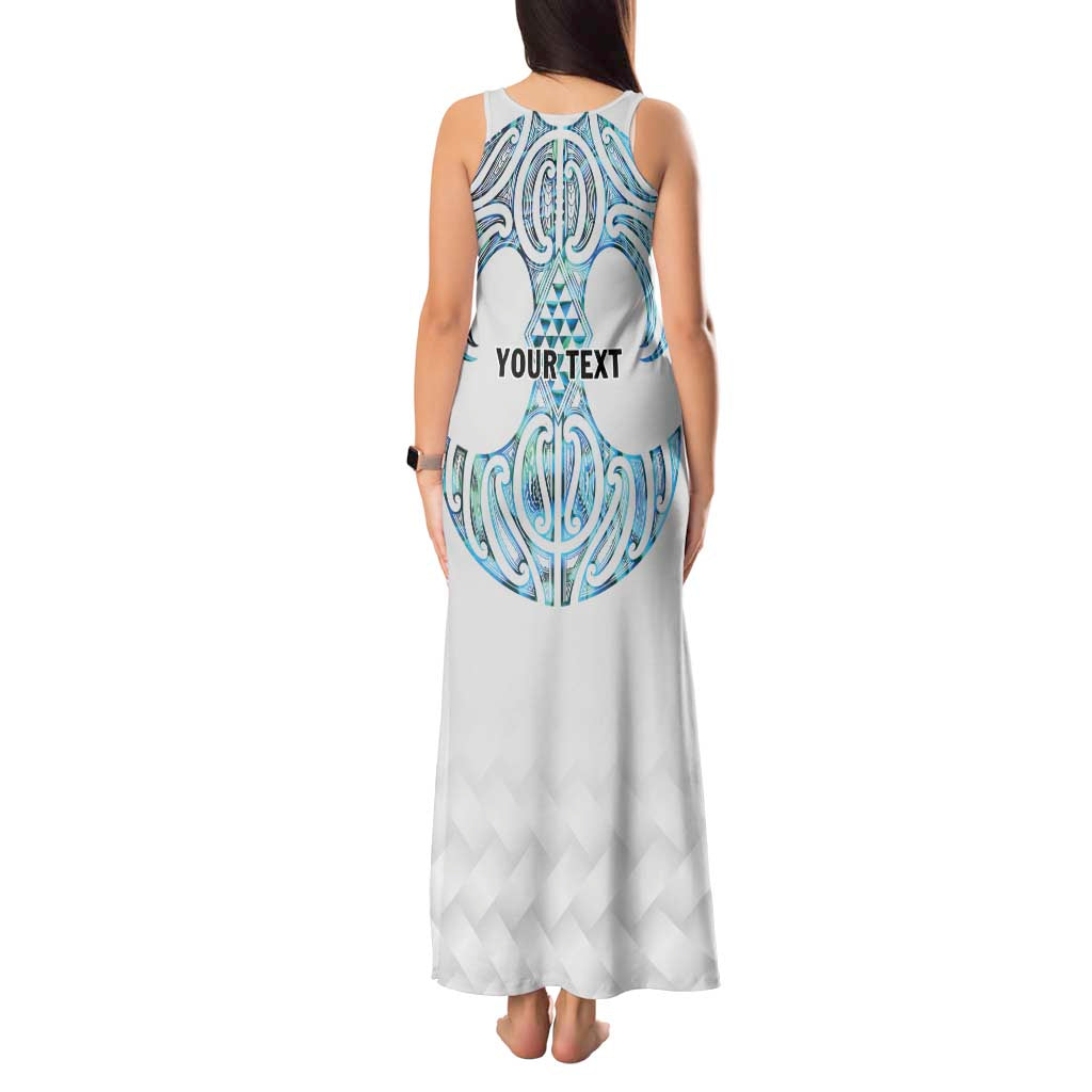 Queensland Maori Kiwi Personalised Tank Maxi Dress Ma Kakariki Papua Shell Maori Tribal Tattoo LT9 - Polynesian Pride
