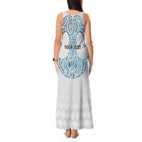 Queensland Maori Kiwi Personalised Tank Maxi Dress Ma Kakariki Papua Shell Maori Tribal Tattoo LT9 - Polynesian Pride