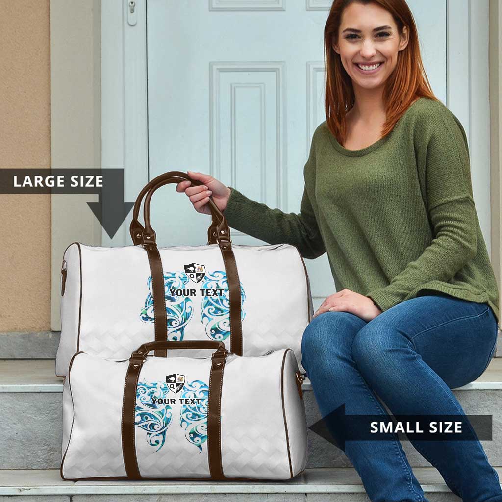 Queensland Maori Kiwi Personalised Travel Bag Ma Kakariki Papua Shell Maori Tribal Tattoo LT9 - Polynesian Pride
