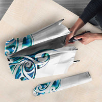 Queensland Maori Kiwi Personalised Umbrella Ma Kakariki Papua Shell Maori Tribal Tattoo LT9 - Polynesian Pride