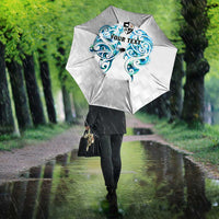 Queensland Maori Kiwi Personalised Umbrella Ma Kakariki Papua Shell Maori Tribal Tattoo LT9 - Polynesian Pride