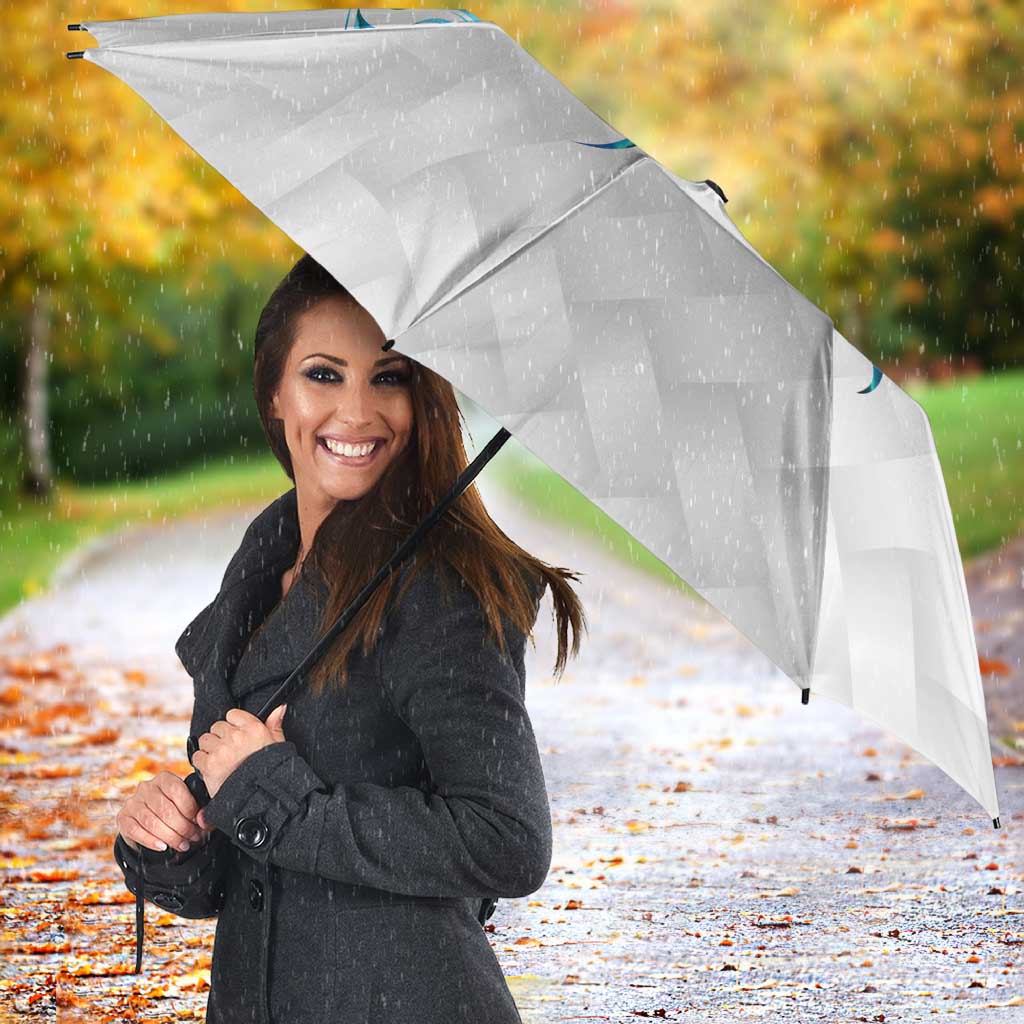 Queensland Maori Kiwi Personalised Umbrella Ma Kakariki Papua Shell Maori Tribal Tattoo LT9 - Polynesian Pride