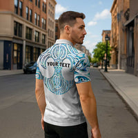 Queensland Maori Kiwi Personalised Zipper Polo Shirt Ma Kakariki Papua Shell Maori Tribal Tattoo LT9 - Polynesian Pride