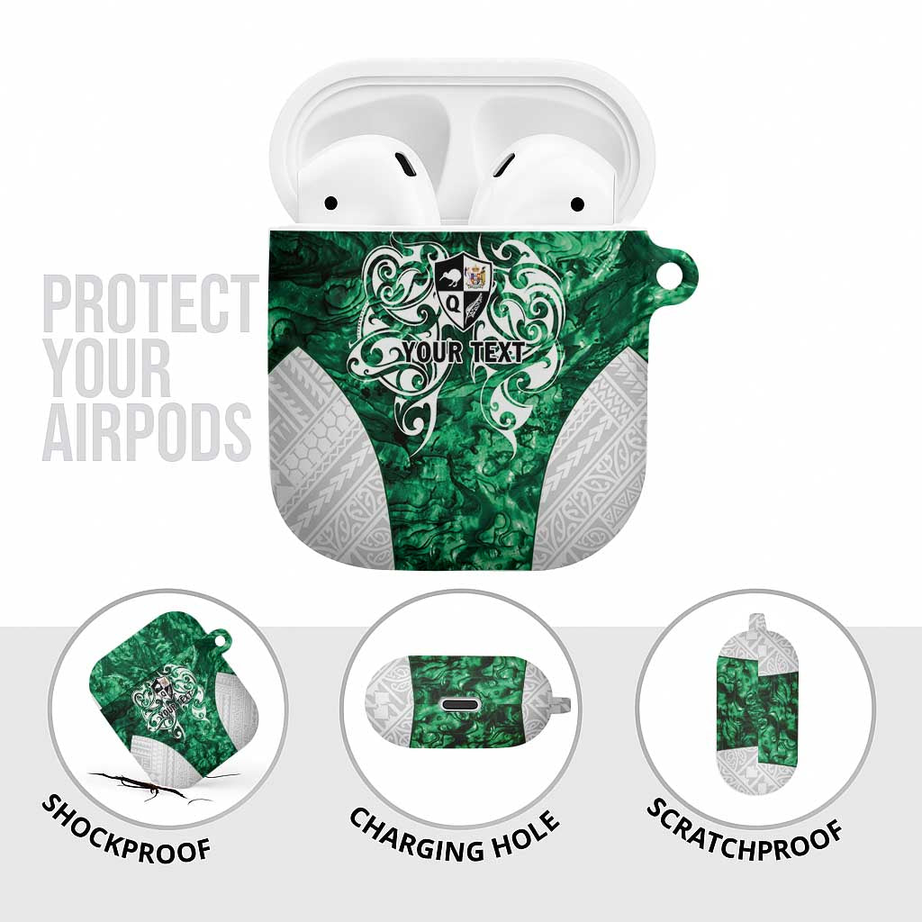 Queensland Maori Kiwi Personalised AirPods Case Kikirangi Papua Shell Maori Tribal Tattoo LT9 - Polynesian Pride