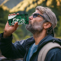 Queensland Maori Kiwi Personalised 4 in 1 Can Cooler Tumbler Kikirangi Papua Shell Maori Tribal Tattoo