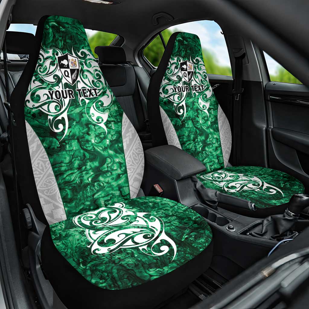 Queensland Maori Kiwi Personalised Car Seat Cover Kikirangi Papua Shell Maori Tribal Tattoo