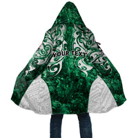 Queensland Maori Kiwi Personalised Cloak Kikirangi Papua Shell Maori Tribal Tattoo LT9 Unisex Green - Polynesian Pride