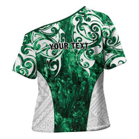 Queensland Maori Kiwi Personalised Cross Shoulder Shirt Kikirangi Papua Shell Maori Tribal Tattoo LT9 - Polynesian Pride