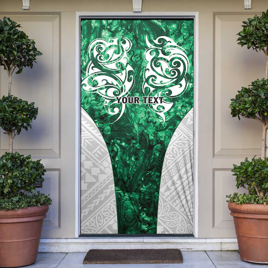 Queensland Maori Kiwi Personalised Door Cover Kikirangi Papua Shell Maori Tribal Tattoo LT9 Green - Polynesian Pride
