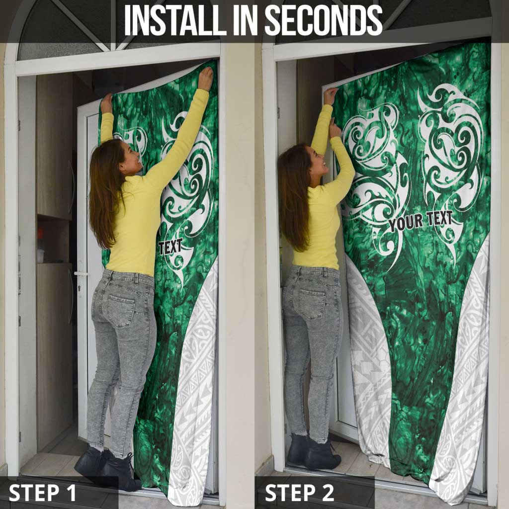 Queensland Maori Kiwi Personalised Door Cover Kikirangi Papua Shell Maori Tribal Tattoo LT9 - Polynesian Pride