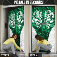 Queensland Maori Kiwi Personalised Door Cover Kikirangi Papua Shell Maori Tribal Tattoo LT9 - Polynesian Pride