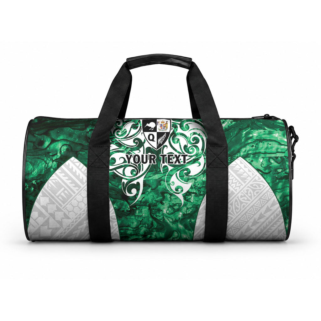 Queensland Maori Kiwi Personalised Duffle Bag Kikirangi Papua Shell Maori Tribal Tattoo LT9 One size Green - Polynesian Pride