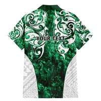 Queensland Maori Kiwi Personalised Family Matching Mermaid Dress and Hawaiian Shirt Kikirangi Papua Shell Maori Tribal Tattoo LT9 - Polynesian Pride