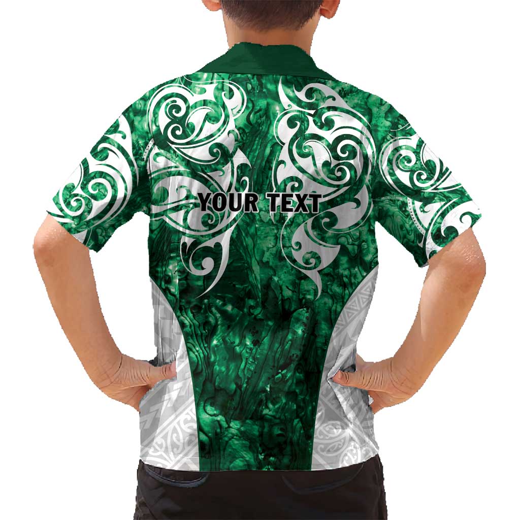 Queensland Maori Kiwi Personalised Family Matching Off Shoulder Short Dress and Hawaiian Shirt Kikirangi Papua Shell Maori Tribal Tattoo LT9 - Polynesian Pride