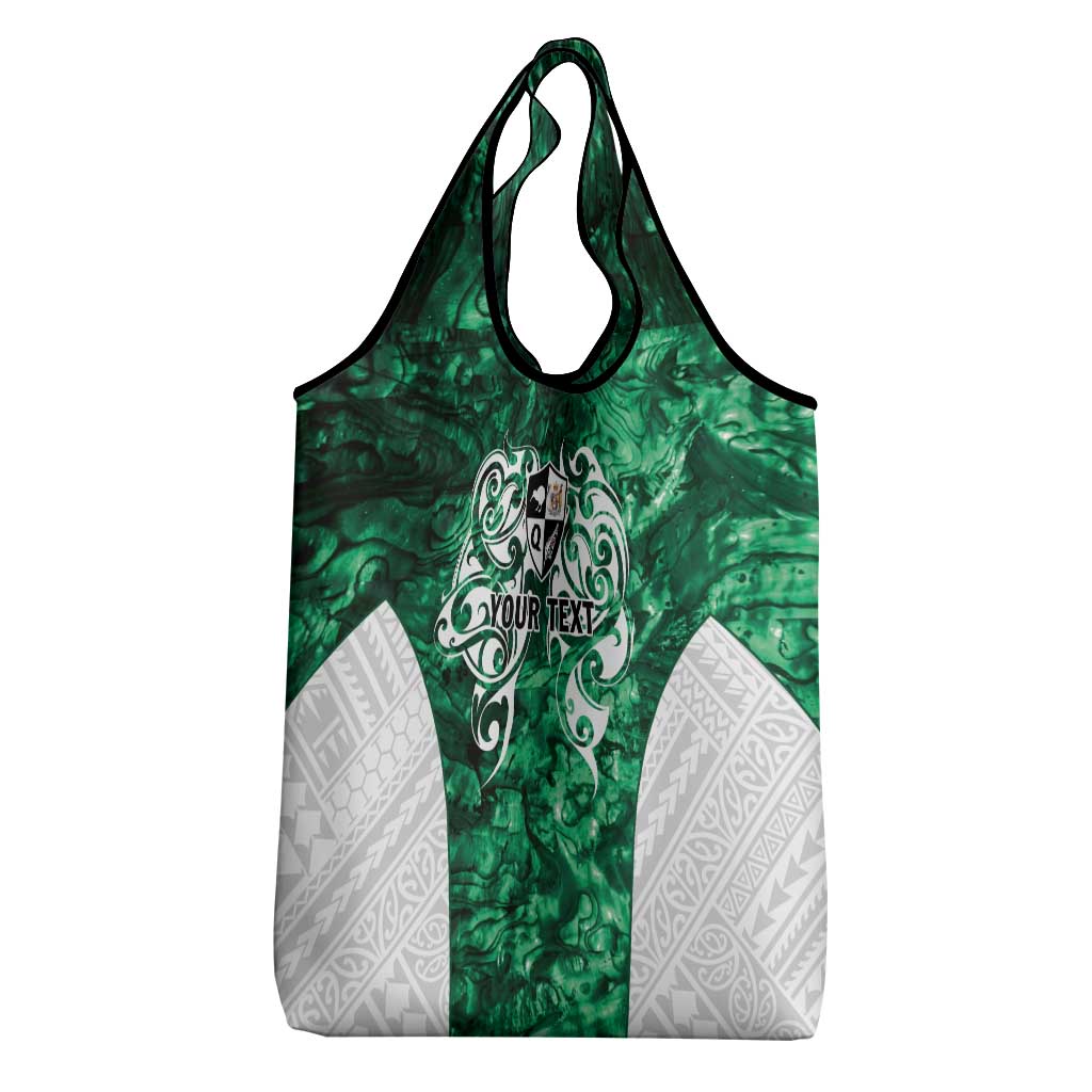 Queensland Maori Kiwi Personalised Grocery Bag Kikirangi Papua Shell Maori Tribal Tattoo
