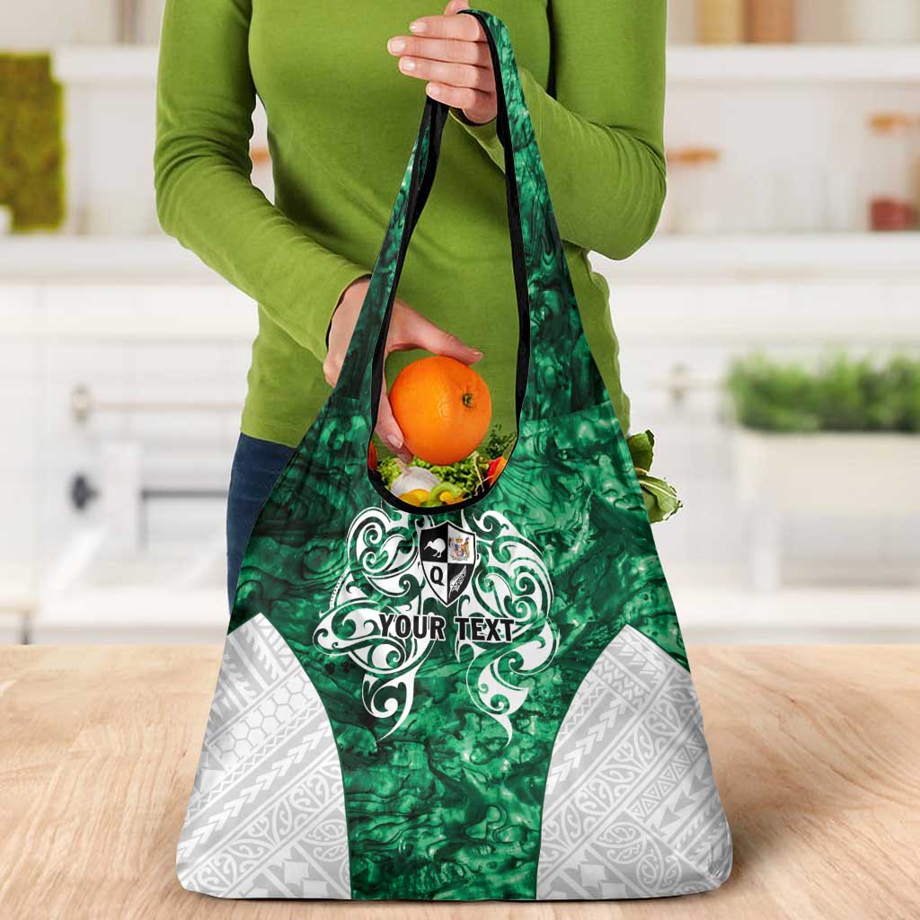Queensland Maori Kiwi Personalised Grocery Bag Kikirangi Papua Shell Maori Tribal Tattoo