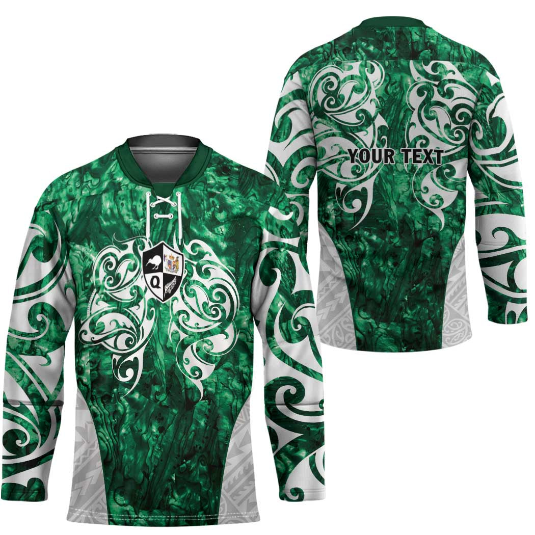 Queensland Maori Kiwi Personalised Hockey Jersey Kikirangi Papua Shell Maori Tribal Tattoo LT9 - Polynesian Pride
