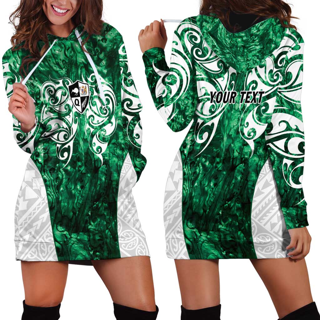 Queensland Maori Kiwi Personalised Hoodie Dress Kikirangi Papua Shell Maori Tribal Tattoo LT9 - Polynesian Pride