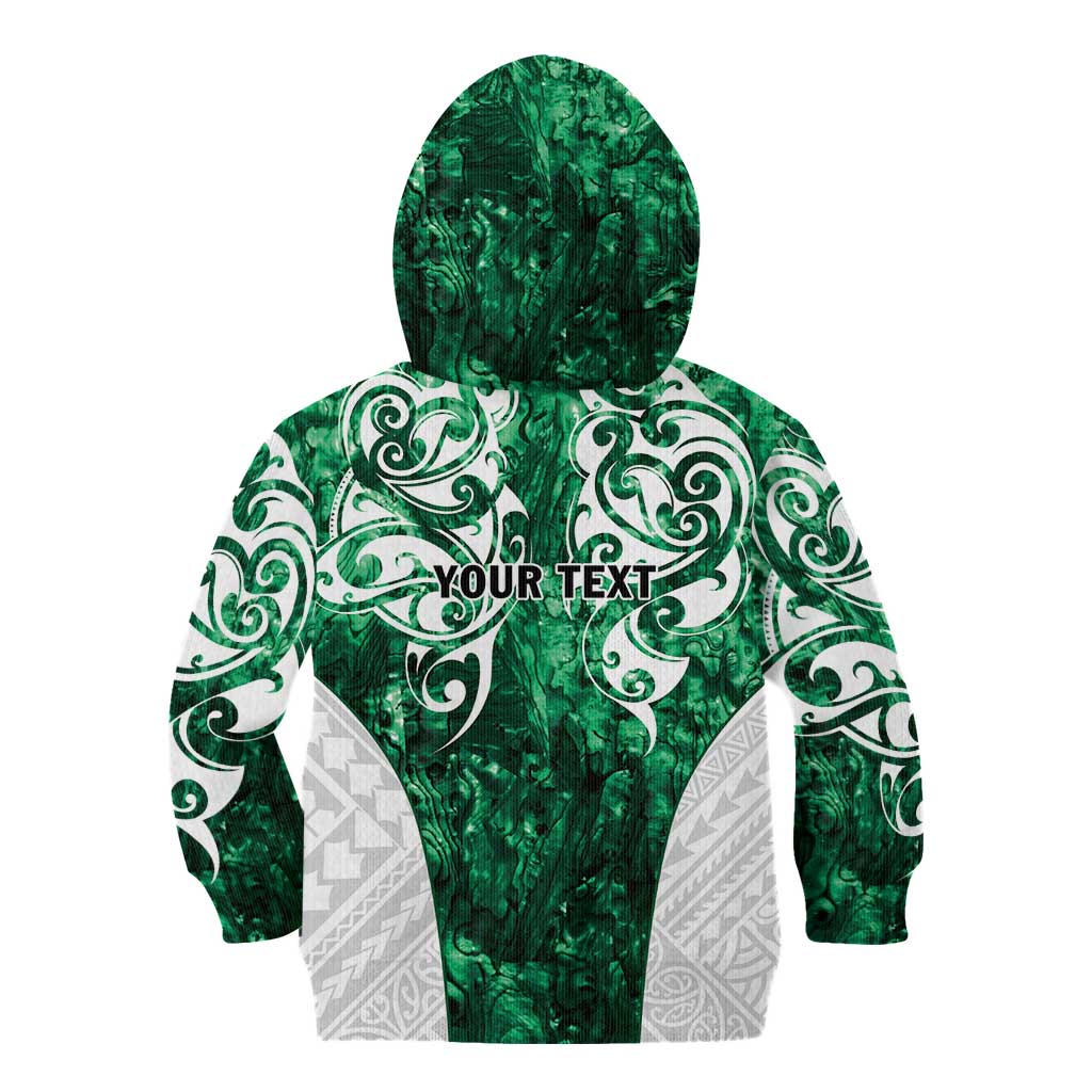Queensland Maori Kiwi Personalised Kid Hoodie Kikirangi Papua Shell Maori Tribal Tattoo LT9 - Polynesian Pride
