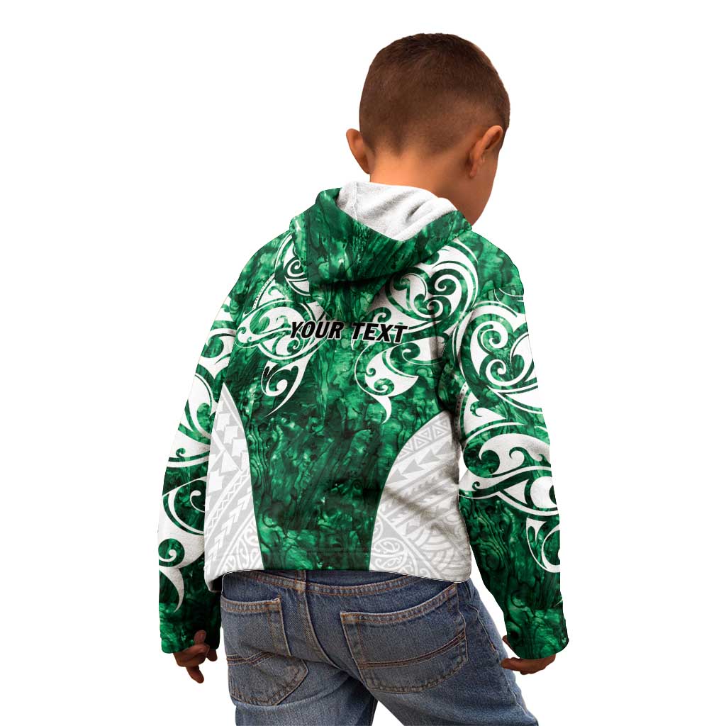 Queensland Maori Kiwi Personalised Kid Hoodie Kikirangi Papua Shell Maori Tribal Tattoo LT9 - Polynesian Pride