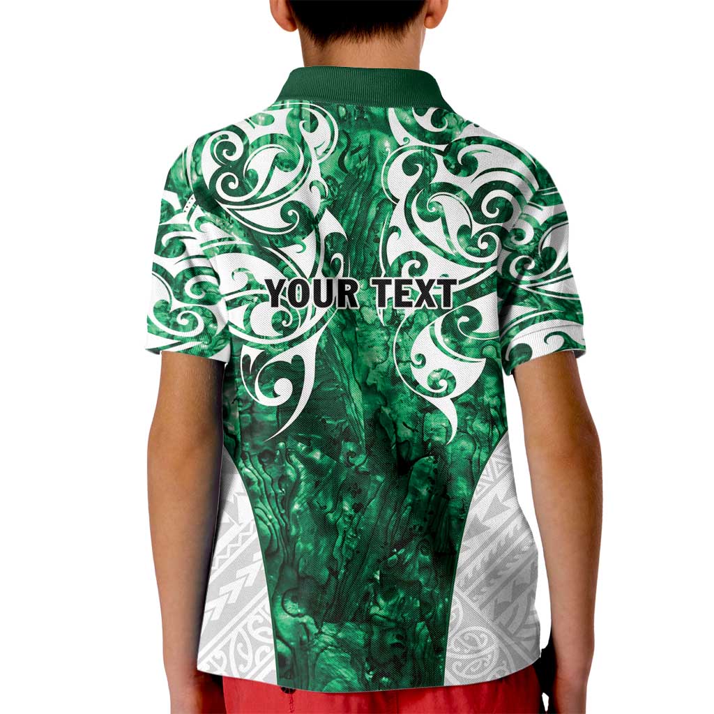Queensland Maori Kiwi Personalised Kid Polo Shirt Kikirangi Papua Shell Maori Tribal Tattoo LT9 - Polynesian Pride
