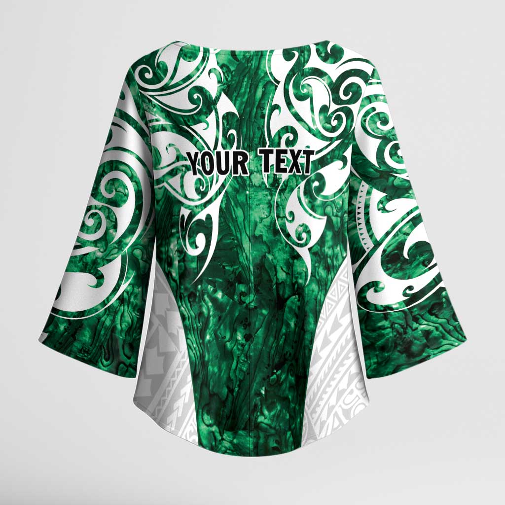 Queensland Maori Kiwi Personalised Kimono Sleeve Blouse Kikirangi Papua Shell Maori Tribal Tattoo LT9 - Polynesian Pride