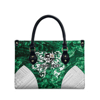 Queensland Maori Kiwi Personalised Leather Bag Kikirangi Papua Shell Maori Tribal Tattoo LT9 - Polynesian Pride