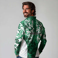 Queensland Maori Kiwi Personalised Long Sleeve Polo Shirt Kikirangi Papua Shell Maori Tribal Tattoo LT9 - Polynesian Pride