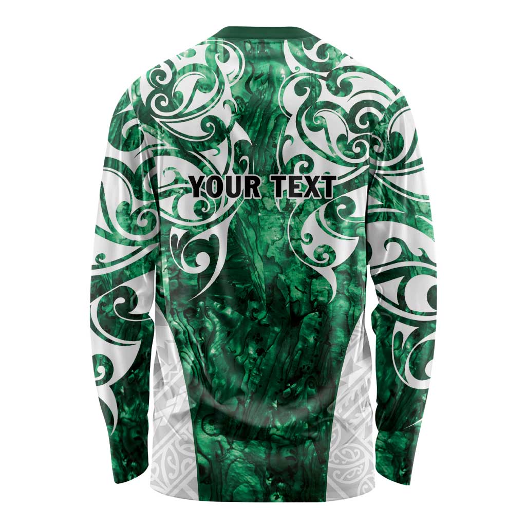 Queensland Maori Kiwi Personalised Long Sleeve Shirt Kikirangi Papua Shell Maori Tribal Tattoo LT9 - Polynesian Pride