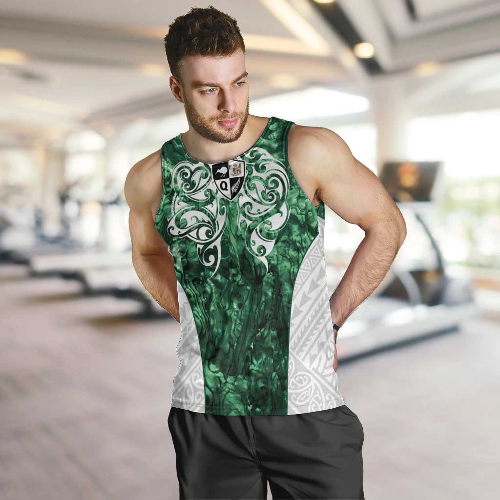 Queensland Maori Kiwi Personalised Men Tank Top Kikirangi Papua Shell Maori Tribal Tattoo LT9 Green - Polynesian Pride