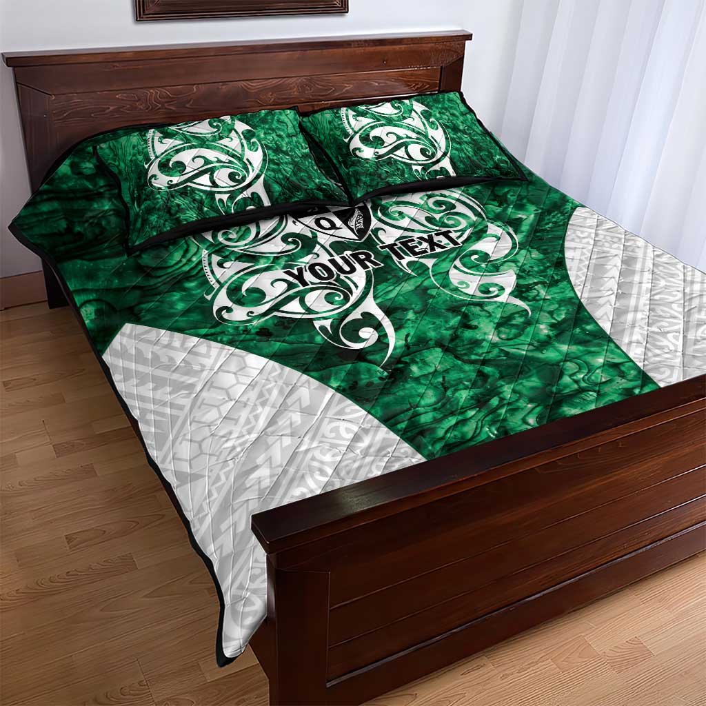 Queensland Maori Kiwi Personalised Quilt Bed Set Kikirangi Papua Shell Maori Tribal Tattoo