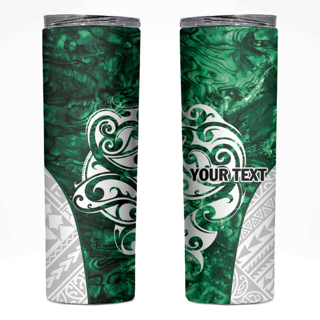 Queensland Maori Kiwi Personalised Skinny Tumbler Kikirangi Papua Shell Maori Tribal Tattoo