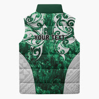 Queensland Maori Kiwi Personalised Sleeveless Puffer Jacket Kikirangi Papua Shell Maori Tribal Tattoo LT9 - Polynesian Pride