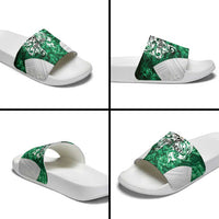 Queensland Maori Kiwi Personalised Slide Sandals Kikirangi Papua Shell Maori Tribal Tattoo LT9 - Polynesian Pride