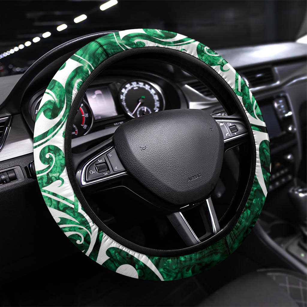 Queensland Maori Kiwi Steering Wheel Cover Kikirangi Papua Shell Maori Tribal Tattoo
