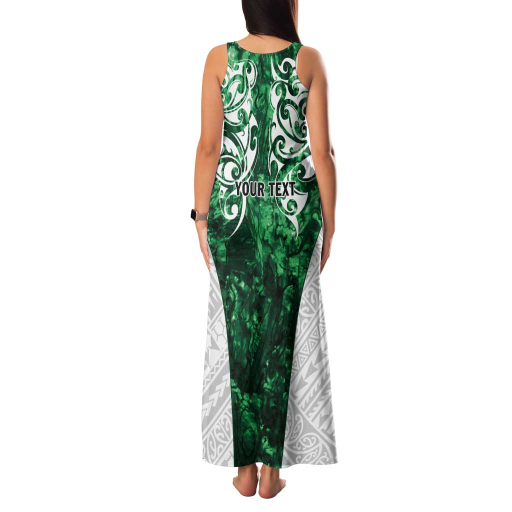 Queensland Maori Kiwi Personalised Tank Maxi Dress Kikirangi Papua Shell Maori Tribal Tattoo LT9 - Polynesian Pride