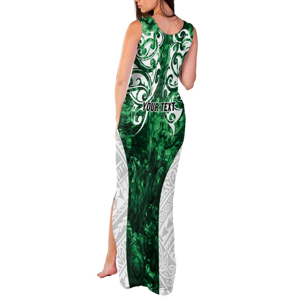 Queensland Maori Kiwi Personalised Tank Maxi Dress Kikirangi Papua Shell Maori Tribal Tattoo LT9 - Polynesian Pride