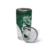 Queensland Maori Kiwi Personalised Tumbler Cup Kikirangi Papua Shell Maori Tribal Tattoo