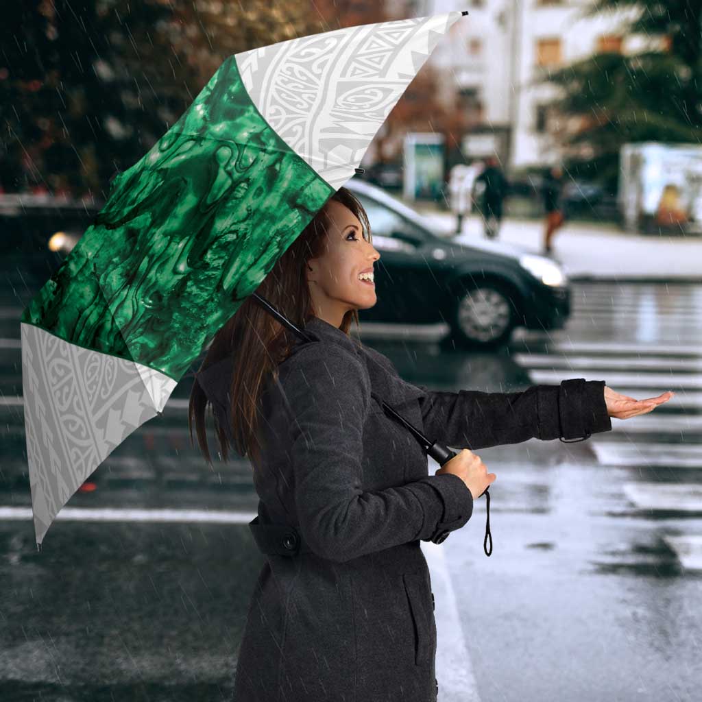 Queensland Maori Kiwi Personalised Umbrella Kikirangi Papua Shell Maori Tribal Tattoo LT9 - Polynesian Pride