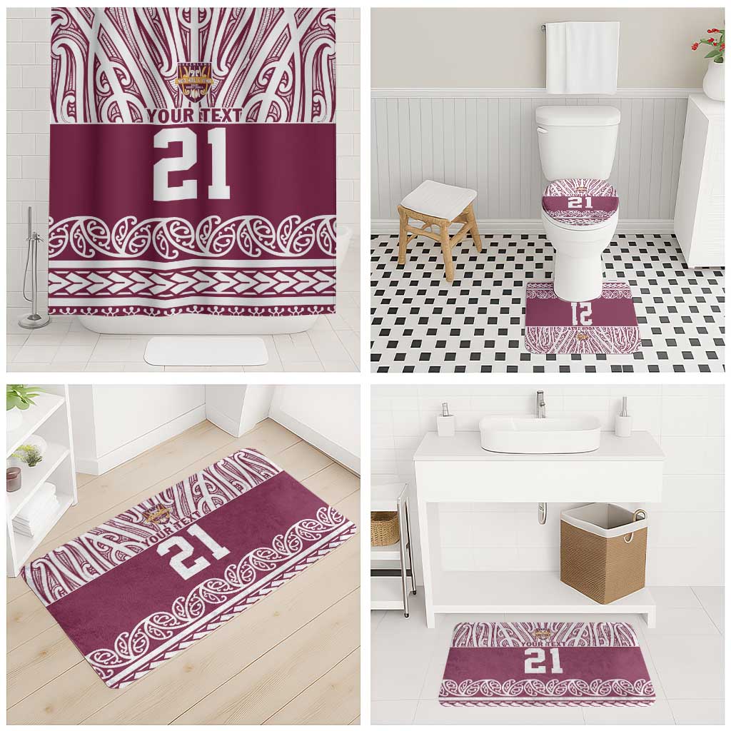 Queensland Maori Nga Hau E Wha Custom Bathroom Set Polynesian Maori Tribal Pattern LT9 - Polynesian Pride