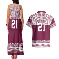 Queensland Maori Nga Hau E Wha Custom Couples Matching Tank Maxi Dress and Hawaiian Shirt Polynesian Maori Tribal Pattern LT9 - Polynesian Pride