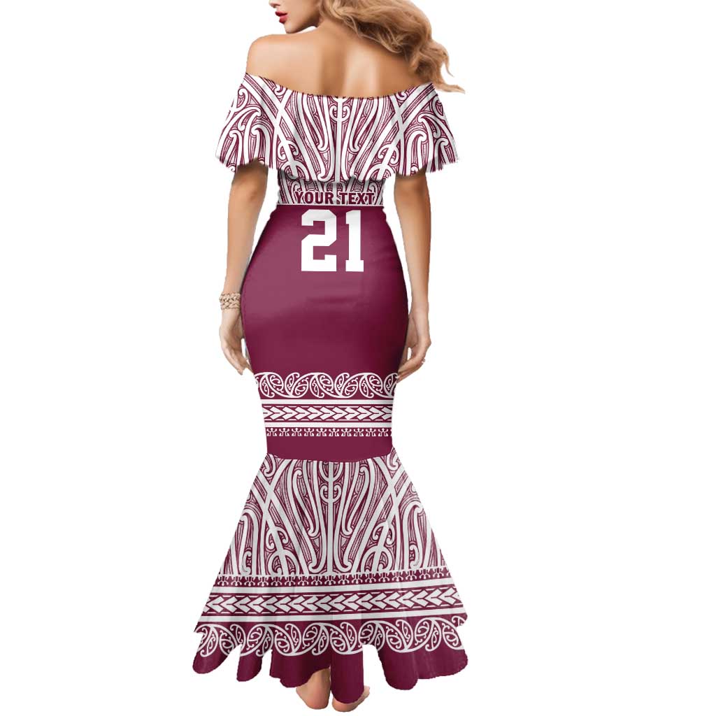 Queensland Maori Nga Hau E Wha Custom Family Matching Mermaid Dress and Hawaiian Shirt Polynesian Maori Tribal Pattern LT9 - Polynesian Pride