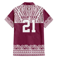 Queensland Maori Nga Hau E Wha Custom Family Matching Off The Shoulder Long Sleeve Dress and Hawaiian Shirt Polynesian Maori Tribal Pattern LT9 - Polynesian Pride