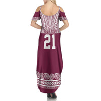 Queensland Maori Nga Hau E Wha Custom Family Matching Summer Maxi Dress and Hawaiian Shirt Polynesian Maori Tribal Pattern LT9 - Polynesian Pride
