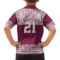 Queensland Maori Nga Hau E Wha Custom Family Matching Tank Maxi Dress and Hawaiian Shirt Polynesian Maori Tribal Pattern LT9 - Polynesian Pride