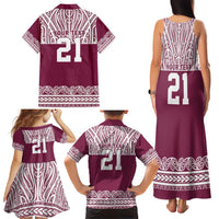 Queensland Maori Nga Hau E Wha Custom Family Matching Tank Maxi Dress and Hawaiian Shirt Polynesian Maori Tribal Pattern LT9 - Polynesian Pride