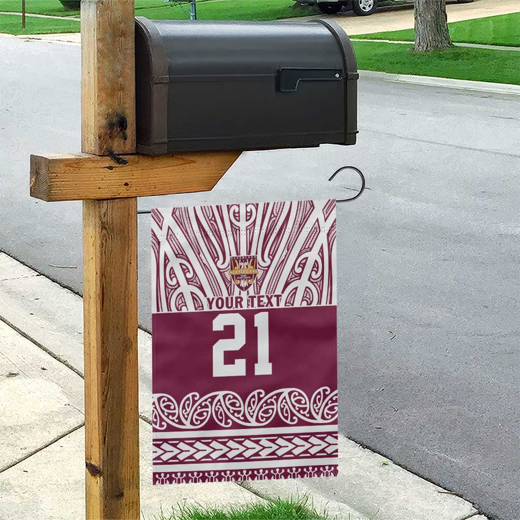 Queensland Maori Nga Hau E Wha Custom Garden Flag Polynesian Maori Tribal Pattern