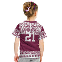 Queensland Maori Nga Hau E Wha Custom Kid T Shirt Polynesian Maori Tribal Pattern LT9 - Polynesian Pride